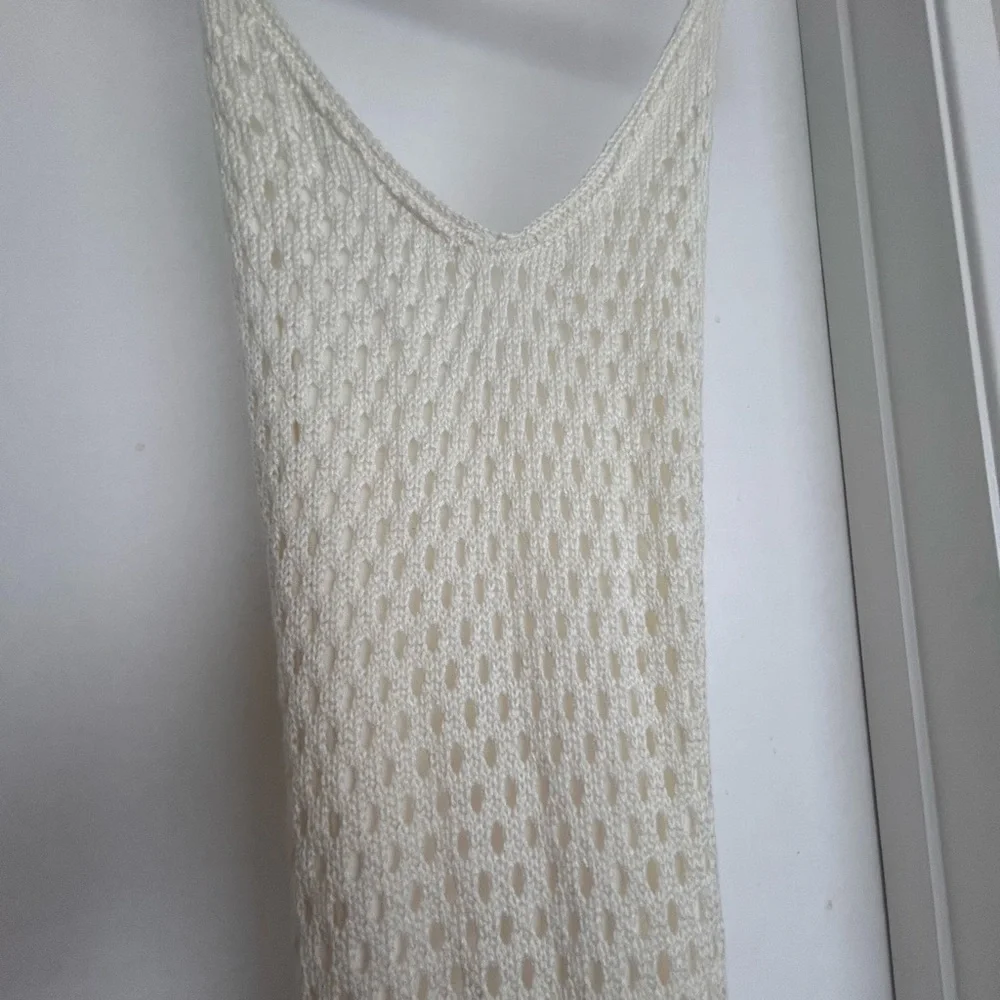 VENUS White Crochet tank Maxi Dress - Picture 6 of 9